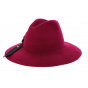 Red Cabernet Wool Felt Hat - Fléchet