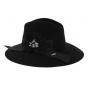 Cabernet Black Wool Felt Hat - Flechet
