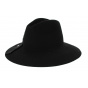Cabernet Black Wool Felt Hat - Flechet
