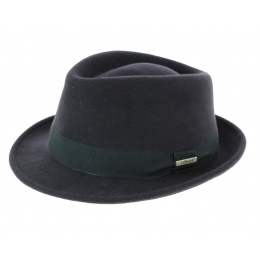 Grey trilby hat