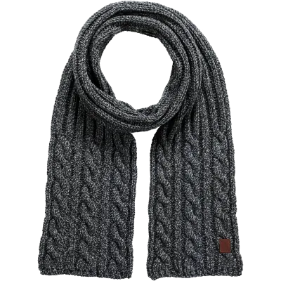 Gray Acrylic Twister Scarf - Barts Reference: 8674 | Chapellerie Traclet