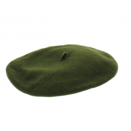 Béret Basque Fina Laine Vert Sapin- Elosegui