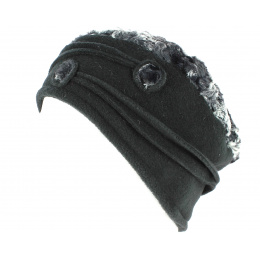 Annie White/Black Polar Beanie - Traclet