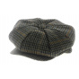 8-sided Fraisses Prince of Wales Wool-Traclet cap 