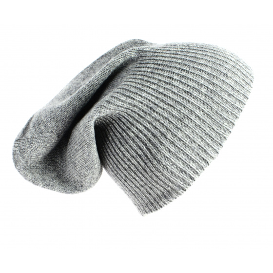 Classic Gray Cashmere Beanie - Traclet