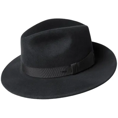 Chapeau Hereford Fedora Noir- Bailey  Reference : 8757 | Chapellerie Traclet