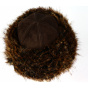 Women's Oxana Brown Leather Hat - Traclet