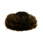 Women's Oxana Brown Leather Hat - Traclet