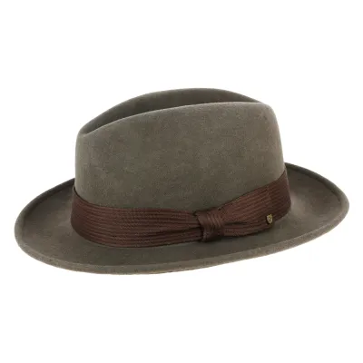 Brown Nelson Fedora Hat - Brixton Reference: 8777 | Traclet Hat Shop