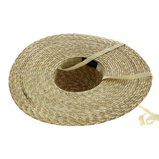 Eda Natural Straw Wide-Brimmed Hat - Traclet