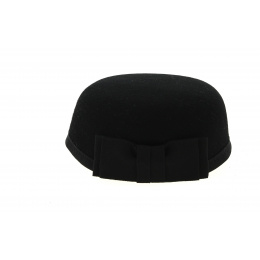 Carla Bruni Black Wool Felt Hat- Traclet