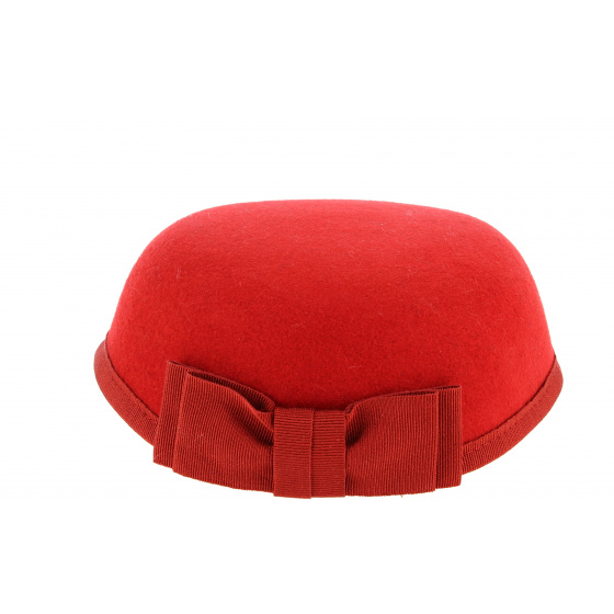 Carla Bruni Red Wool Felt Hat - Traclet