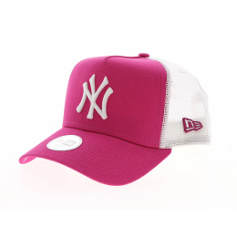 New York Yankees Essential Trucker Pink/White Cap - New Era