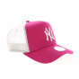 New York Yankees Essential Trucker Cap Pink/White- New Era