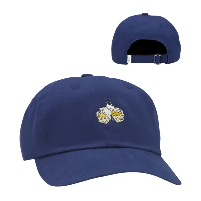 The Jones Cotton Blue Snapback Cap - Coal Reference: 8815 | Chapellerie Traclet
