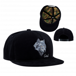 Flat Visor Wolf Cap - The Wilderness - Coal