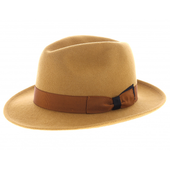 Bronze fedora hat