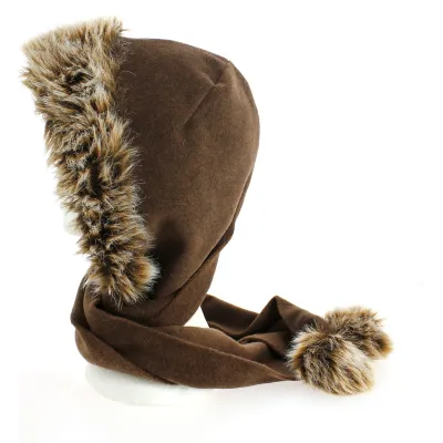 Capuche Polaire Marron- Traclet