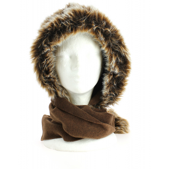 Capuche Polaire Marron- Traclet Capuche Polaire Marron- Traclet