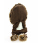 Brown fleece hood- Traclet