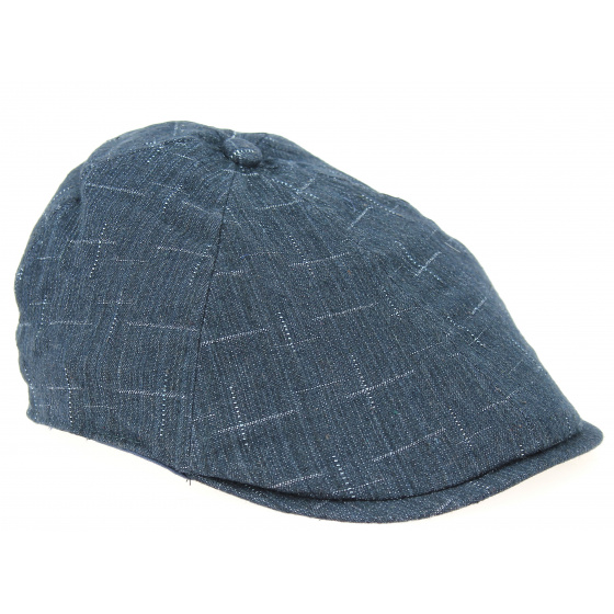 Belleroche Blue Cotton Duck Bill Cap - Traclet