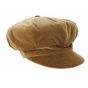 Casquette Gavroche Lucile Velours Camel- Traclet 