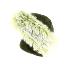 Toque Chamonix Fourrure Verte- Traclet  Reference : 8852 | Chapellerie Traclet