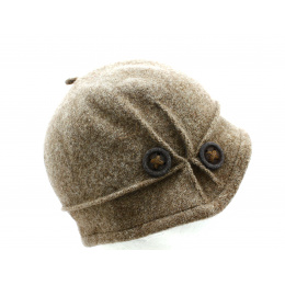 Béret- Bonnet City Laine Taupe- Traclet