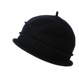 Béret- Bonnet City Laine Noir- Traclet