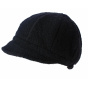 Black Boiled Wool Neima Cap - Traclet