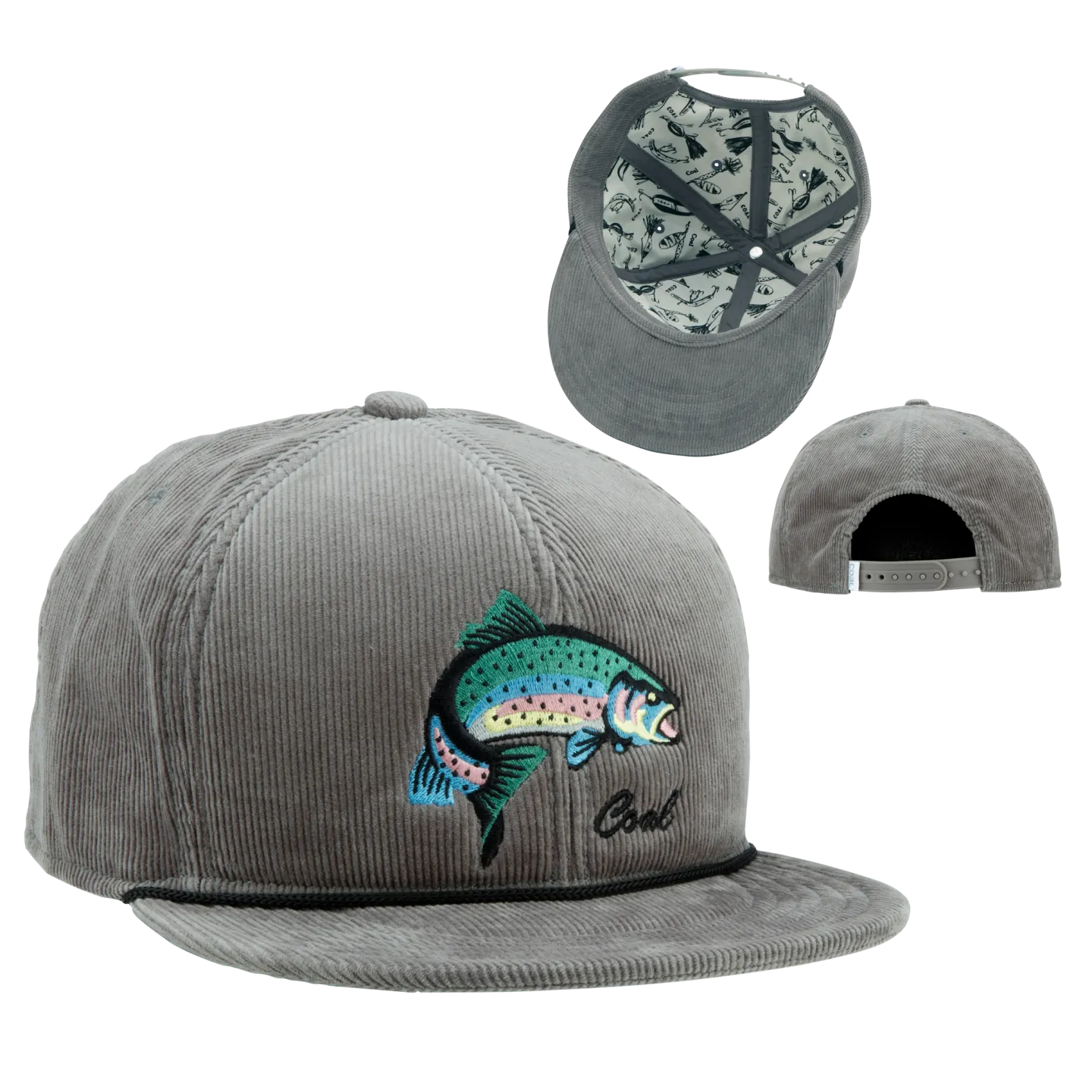 Casquette Visière Plate Poisson- The Wilderness - Coal Reference : 8871 | Chapellerie Traclet