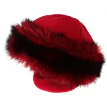 Toque Chamonix Fourrure Rouge Foncé- Traclet Reference : 8874 | Chapellerie Traclet