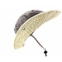 Two-Tone Cotton Bucket Hat Brown/Beige - Traclet