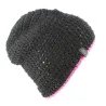 Bonnet basic reversible fushia et blanc- bonnet fabrique en france - Chapellerie Traclet Reference : 3155 | Chapellerie Traclet