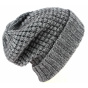 Bellevarde Long Wool & Mohair Beanie Grey - Traclet