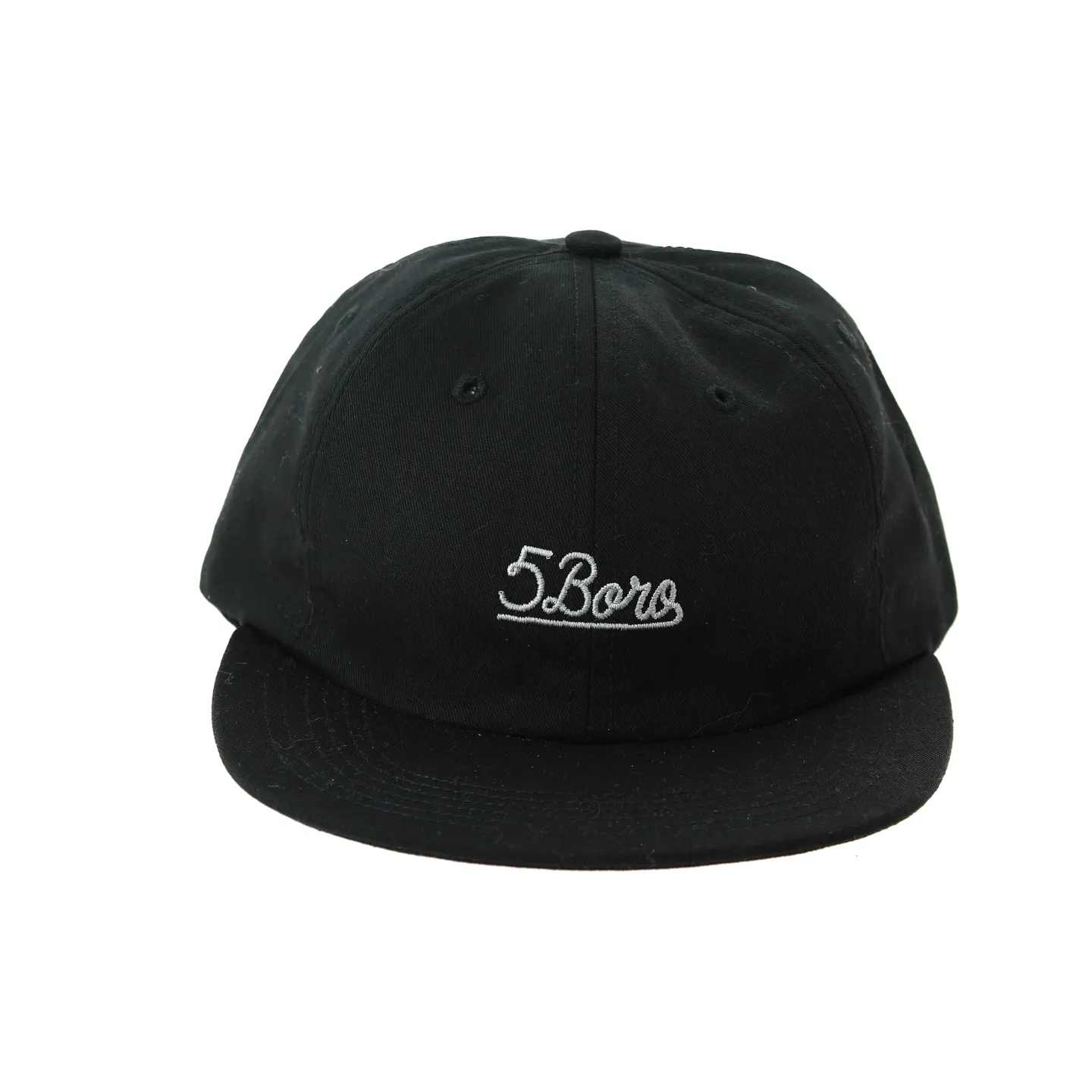 Black 6 Panel Cap 5Boro- Traclet Reference: 8895 | Chapellerie Traclet