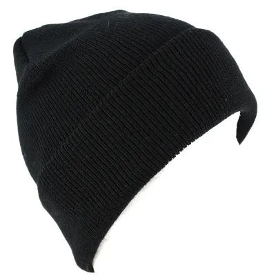 Bonnet Noir à Revers Doublé Laine- Traclet par Marone Reference : 8896 | Chapellerie Traclet