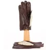 Gants de Conduite Cuir & Coton Marron - Glove Story Reference : 8908 | Chapellerie Traclet