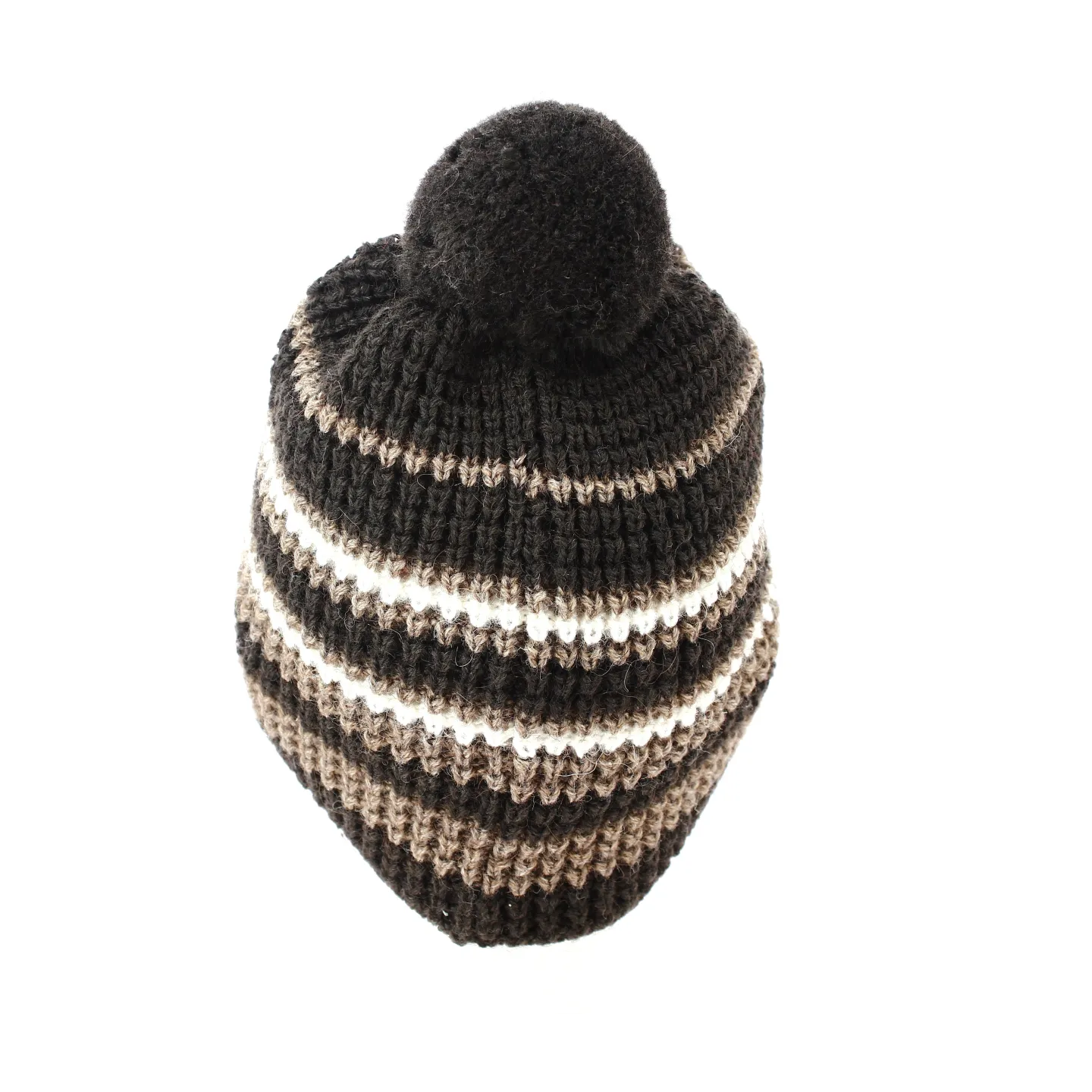 Brown Pompom Beanie - Stetson Reference: 8919 | Traclet Hat Shop