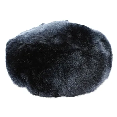 Navy Faux Fur Courchevel Toque - Traclet Reference: 8920 | Traclet Hat Shop