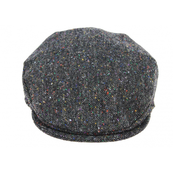 Children's Gray Virgin Wool Antrim Flat Cap - Hanna Hats