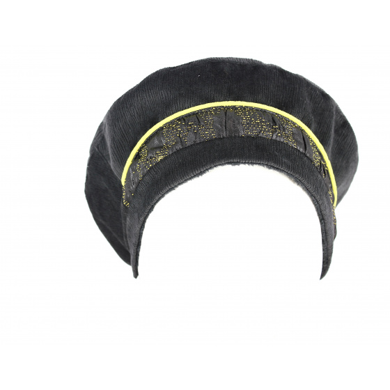 Linda Yellow & Black Beret - Mtm