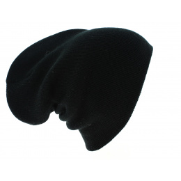 Bonnet Long Acrylique Noir