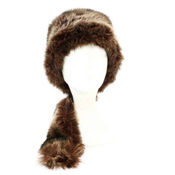 Toque Davy Crockett Marron Fausse Fourrure- Traclet Toque Davy Crockett Marron Fausse Fourrure- Traclet