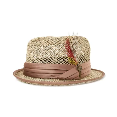 Paper Straw Stout Pork Pie Hat - Brixton Reference: 1998 | Traclet Hat Shop