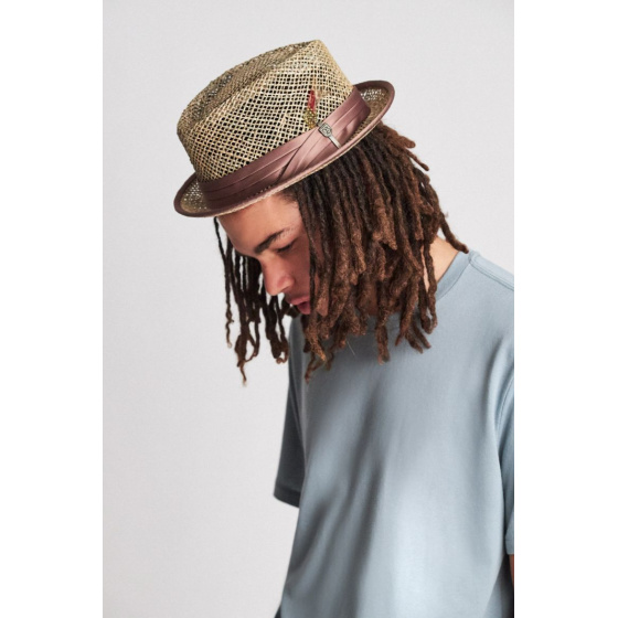 Straw Stout Pork Pie Hat - Brixton