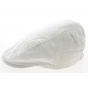 White Cotton Plasterer Flat Cap - Result Headwear