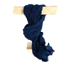 Cobalt Blue Cotton Twisted Cheche - Traclet  Reference: 8953 | Chapellerie Traclet