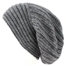 Bonnet Long Whistler Laine & Mohair Gris- Traclet Reference : 8966 | Chapellerie Traclet