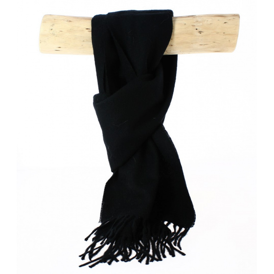 Echarpe Positano Cachemire Noire- Traclet par Marone